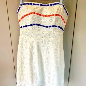 🐊 Gator 🧡💙orange & blue white dress!